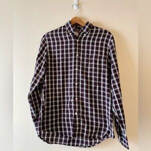 Dockers Shirt-Red and White-Size S